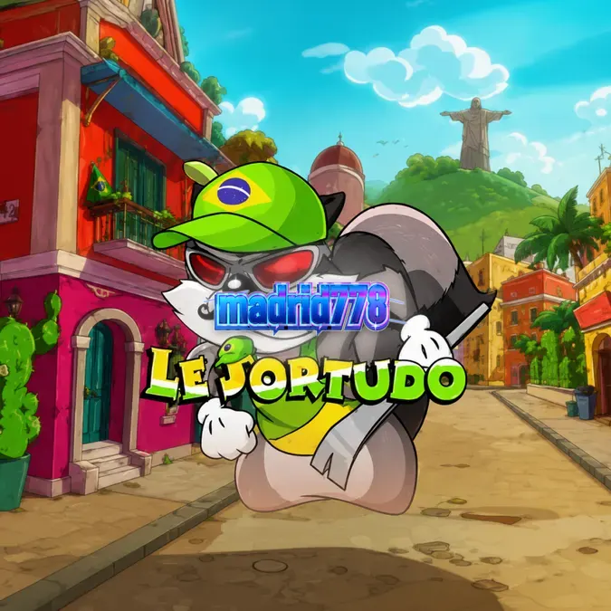 Tampilan visual slot Le Sortudo dengan karakter Smokey the raccoon